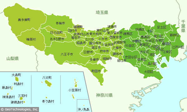 東京都の地図 - MapFan