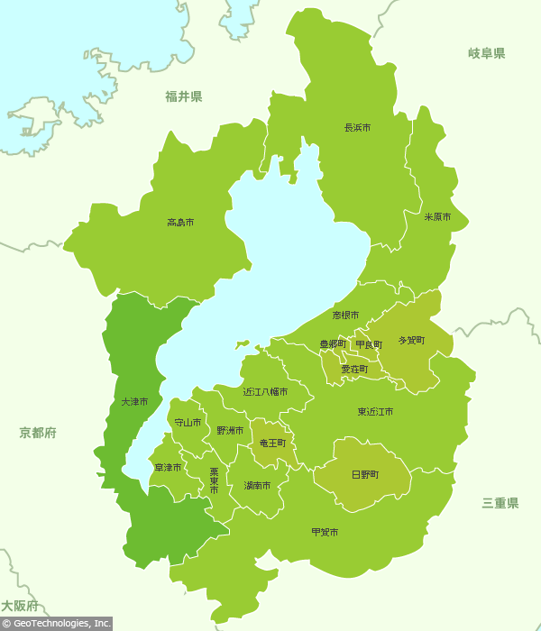 滋賀県の地図 Mapfan